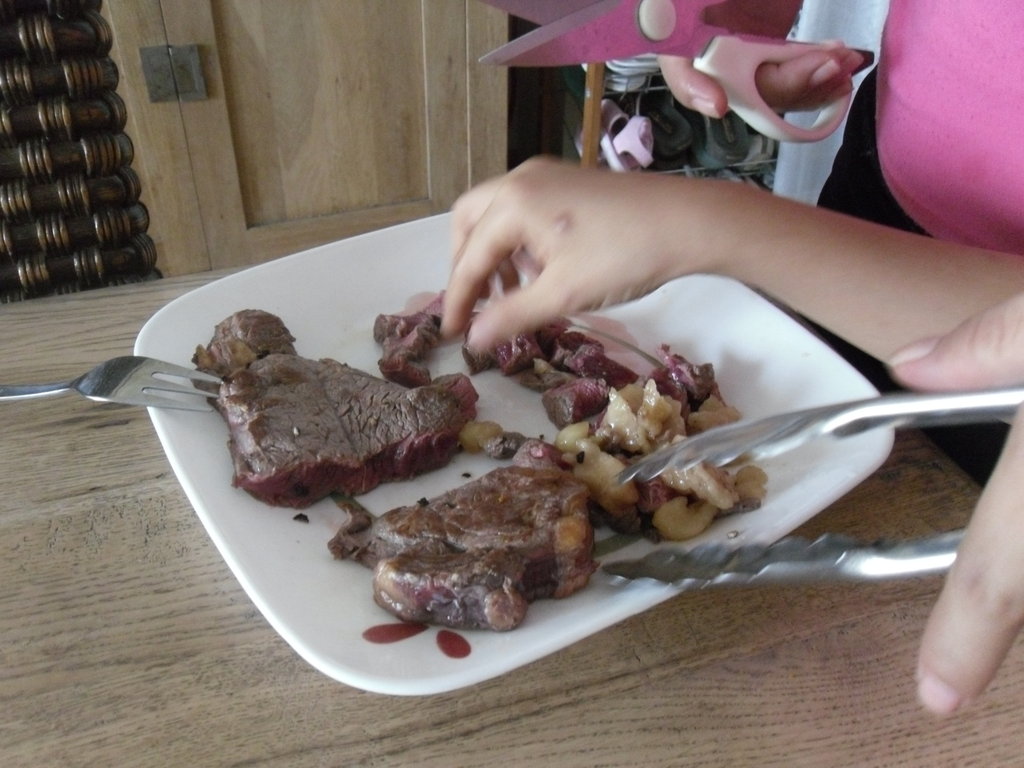 Children Eating Horse Steak Seared / Rare - My Family ...
